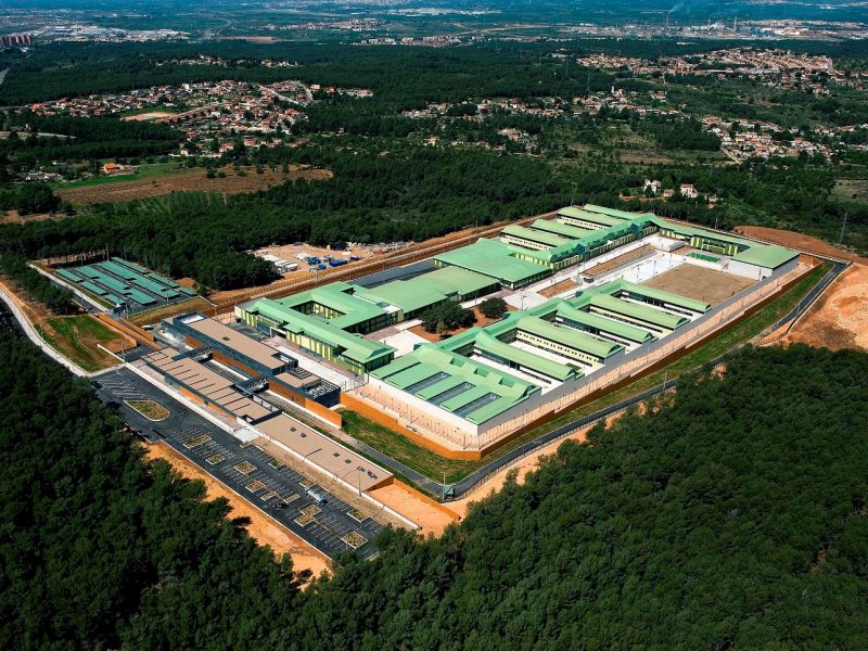 Proyecto Centro Penitenciario Mas d'Enric, vista del aire