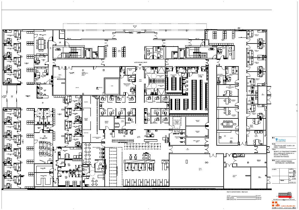 Plano de Rehabilitación y consultas del Hospital Sociosanitario Francolí